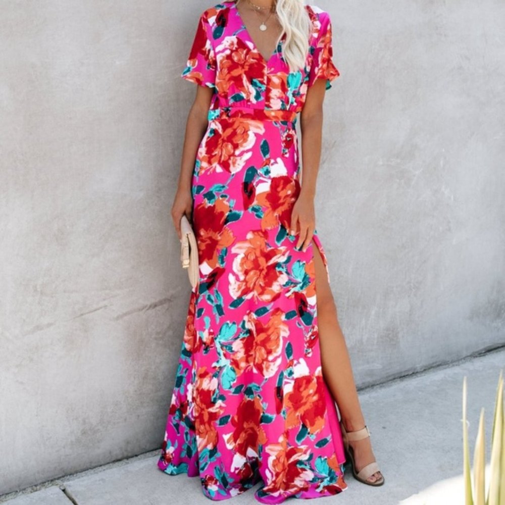 VICI Collection Sunnyvale Floral Maxi Dress